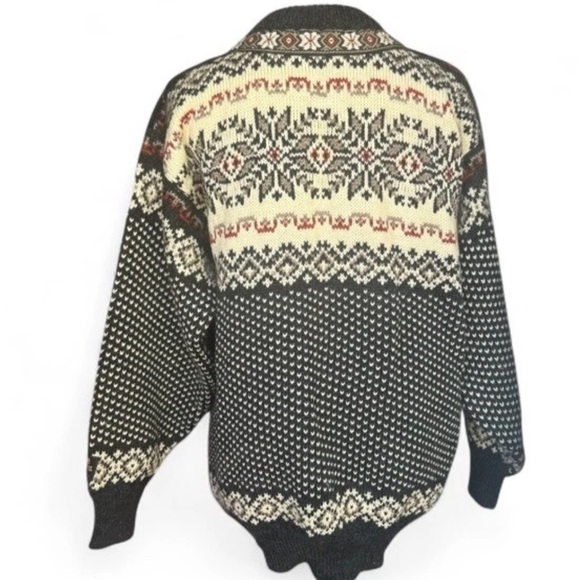 Dale Of Norway Fair Isle Nordic Wool Cardigan Clasp Sweater Men’s Small (Unisex) - Picture 6 of 12